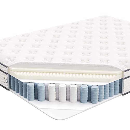 Modway Jenna 10” Innerspring And Memory Foam Full Mattress With Individually Encased Coils #TOP5