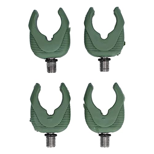 4 Pcs Fishing Bracket Fishing Rod Rests Head Rubber Butt Rests to Grip Your Rod Fishing Holder Bracket Ideal for carp, Course, Match Fishing etc