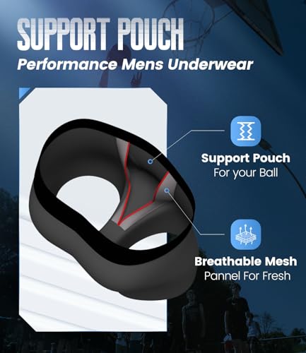 BAMBOO COOL Mens Underwear Support Pouch Men's Boxer Brief Breathable Underwear 3 pack2