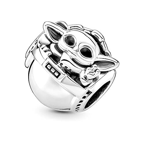 Cartoon Animal Sterling Silver Charm for Women's Jewelry Gifts - Pandora Compatible - Green Cartoon Star Shape with Yoda (Star Wars)4