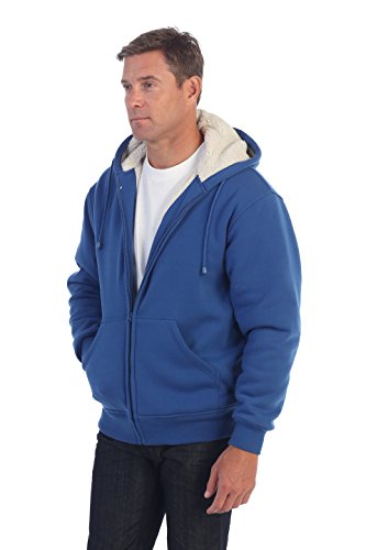 Image of Gioberti Men's Soft Heavyweight Sherpa Lined Fleece Hoodie Jacket