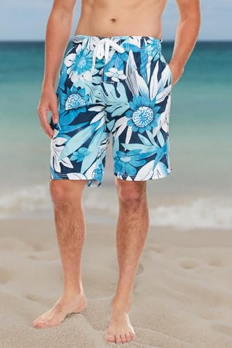 Image of Kanu Surf Men's Big Viper Extended Size Stripe Swim Trunk