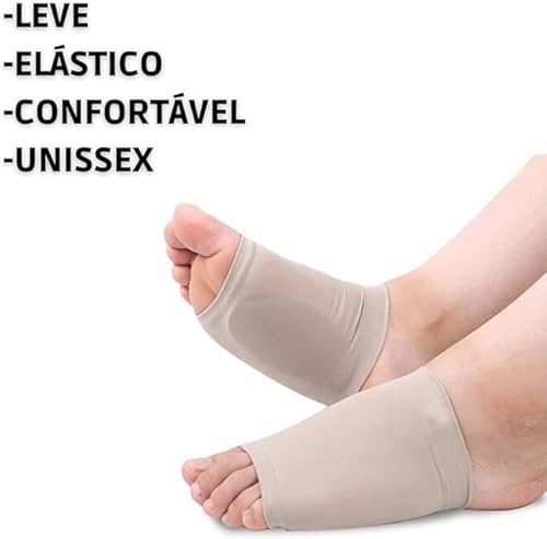 Meia Para Fascite Panta Dos Pés Elástico de Fibra de Poliéster e Silicone Tamanho Ajustável Resisten