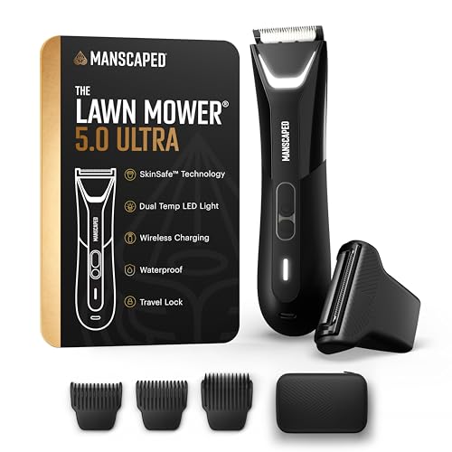 MANSCAPED® The Lawn Mower® 5.0 Ultra Groin & Body Hair Trimmer – Dual-Head SkinSafe®...