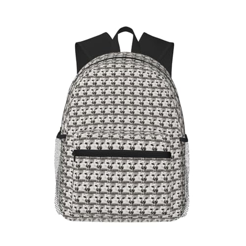 Sac à dos imprimé vache muni de bretelles ergonomiques rembourrées confort