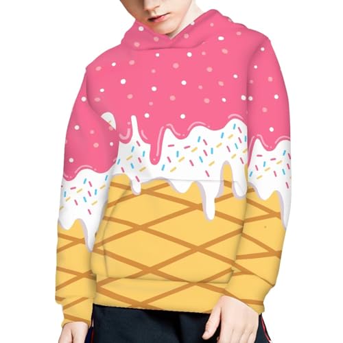Image of Coloranimal Unisex Girls and Boys Long Sleeve Hoodies Hoody Athletic Pullover Sweatshirts Tops Age 6-16year