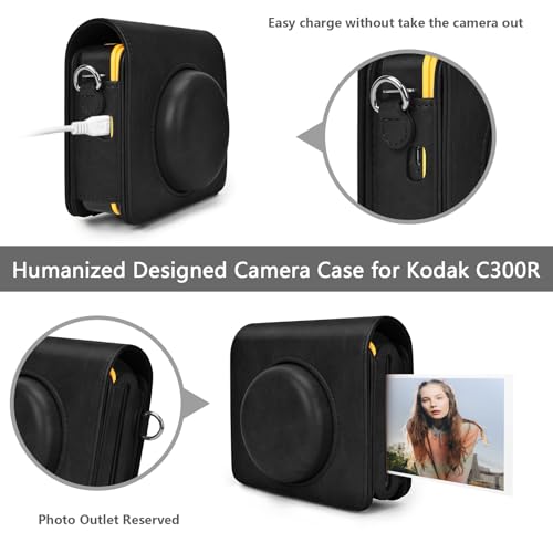 Funda de cuero para Kodak Mini Shot 3 Retro C300R miniatura 5