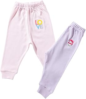 طقم بنطلون من القطن مزين بتصميم خاص للبنات البيبي من بلو 2، قطعتين، متعدد الألوان