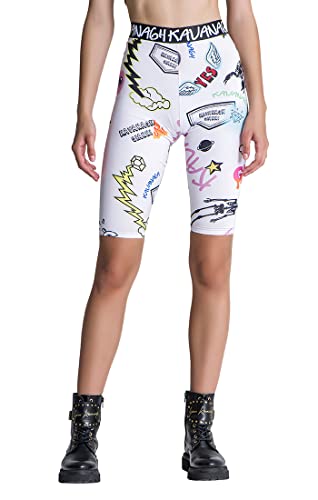 Short de vélo femme blanc Gianni Kavanagh opaque et stretch