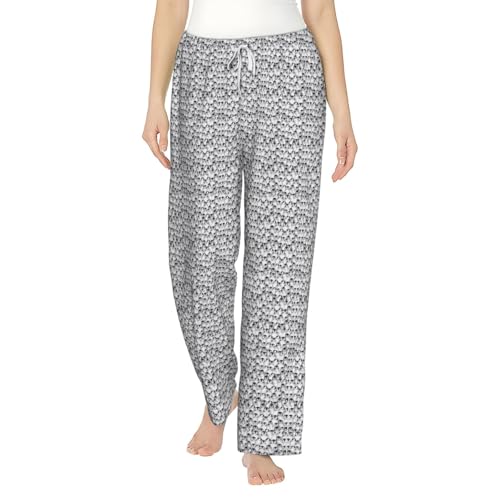 Pantalon de pyjama pingouin femme en polaire douce pour l'hiver