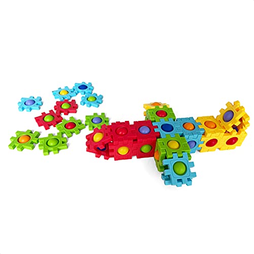 Two-in-One Pop Blocks Pop Puzzle 48PCS, Jigsaw Puzzles, STEM Toys for 4 5 6 7 8 Year Old Kids, Bubble Popping Sensory Toy, Autism Sensory Toys for Autistic Children (Bubbles) - Image 3