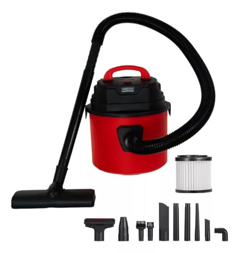 Consejos para Comprar Aspiradora Shop Vac más recomendados. 49 Foreman Aspiradora De Mano Industrial Capacidad 10L Sólidos y Líquidos Aspiradora Portátil para Auto 600W | Seco y Húmedo y Accesorios | Rojo
