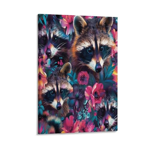Impression sur toile animaux mignons de qualité supérieure pour salon moderne