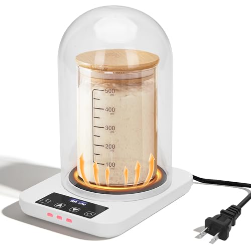 Sourdough Starter Warmer with Glass Dome, Precise 1°F Thermostat Control