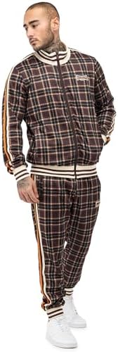 Lonsdale Herentrainingspak smalle pasvorm HEDLEY, Brown/ecru/Orange Lonsdale Herentrainingspak smalle pasvorm HEDLEY, Brown/ecru/Orange