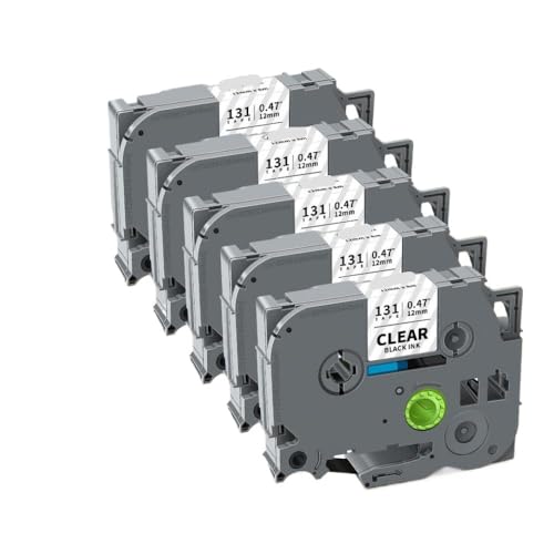 TZe231 �e�[�v 12 �~�����[�g�� 231 ���~�l�[�g���n�ɔ� 5 �� 10 �� PT H110 ���x�����[�J�[�ƌ݊�������(Black on Clear)