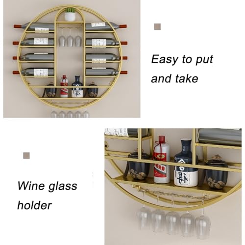 Étagères de bar modernes fixées au mur pour salon convivial - 5