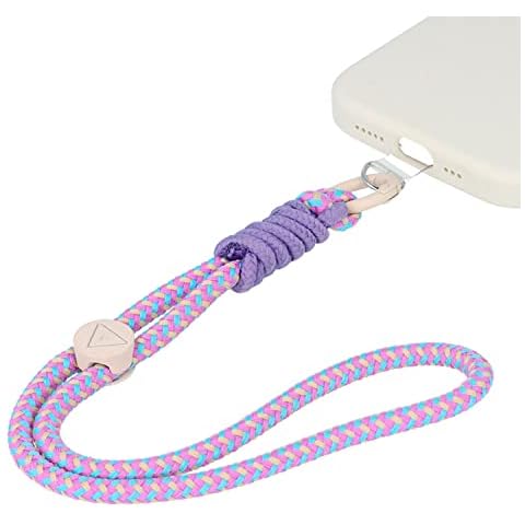 Colgante de mano para móvil y accesorios con pulsera de cordón premium de colores Cover