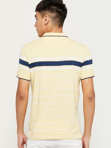 Image of Max Men Striped Slim Fit Polo T-Shirt