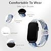 Correa de deporte de nailon para Garmin Cirqa Smart Band | Correa de repuesto transpirable de liberación rápida, correa deportiva ajustable, para rastreador de fitness sin pantalla 4