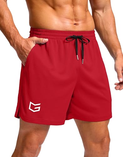 Image of G Gradual Men's Athletic Workout Shorts with Pockets 5 inch /7 inch /9 inch Lightweight Quick Dry Gym Basketball Running Shorts for Men