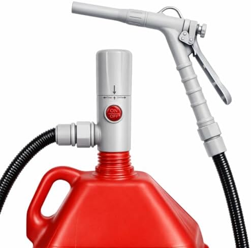 MAXVINI Elektrische Transferpumpe, 3.2GPM Batteriebetriebene Flüssigkeitstransferpumpe, Elektrisch Kraftstoff Umfüllpumpe Siphon Benzin Pumpe Tragbare Automatische Absaugung Pumpe