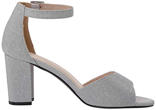 Touch Ups Womens Amaya Heeled Sandal, Silver, 8 Wide Us #TOP5