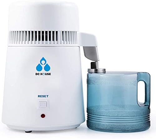 DCHOUSE 1 Gallon Water Distiller Machine, 750W Distilling Pure Water for Home Countertop Table Desktop, 4L Distilled Water Making Machine to Make Clean Water for Home