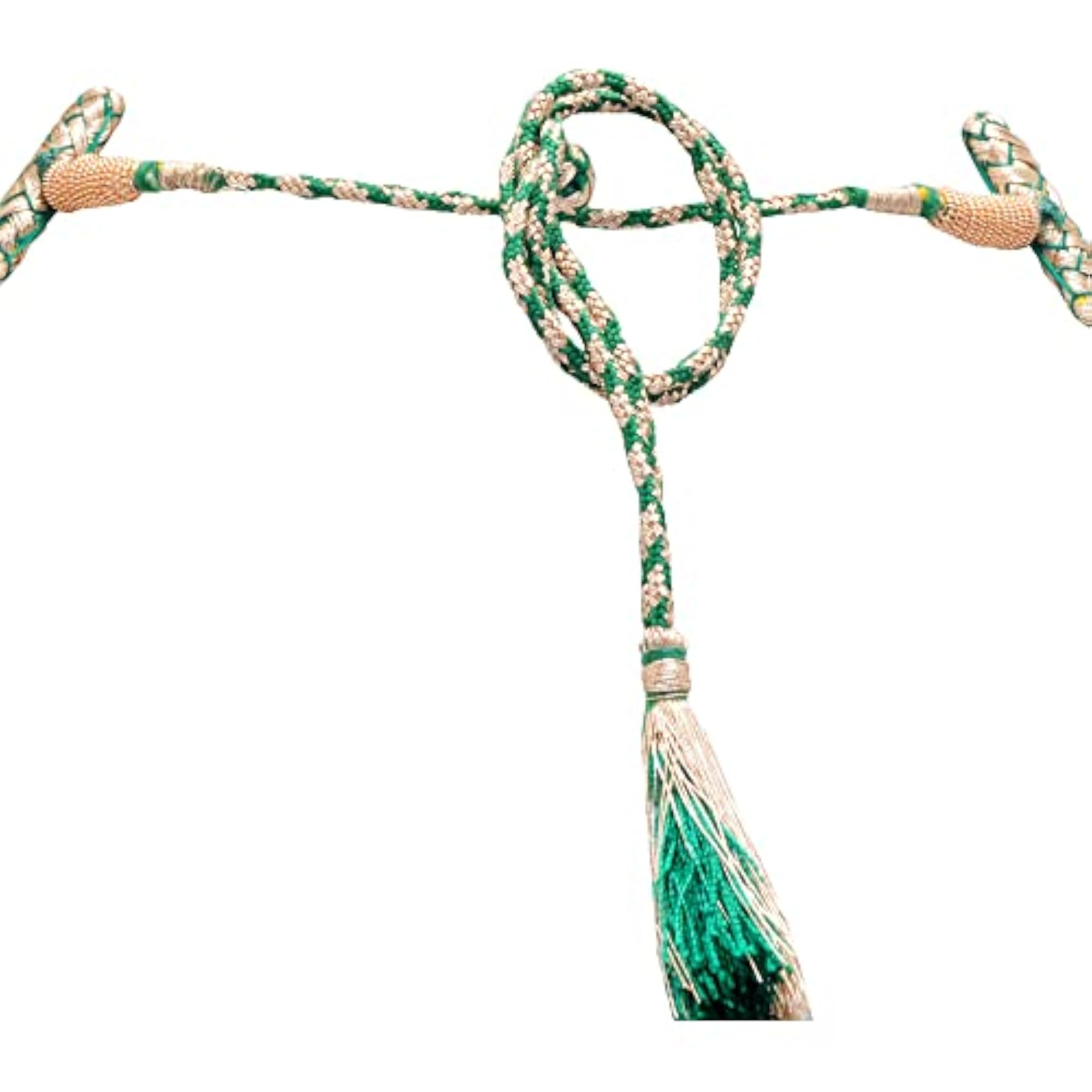 Jaipur 2 Rows Emerald Gemstone Necklace, Green