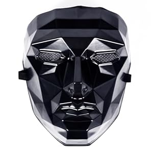 TK Gruppe Timo Klingler The Game squid Maske Bösewicht für Halloween, Fasching & Karneval als Kostüm für Herren & Damen