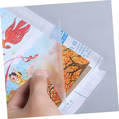 Hemoton Capa De Livro Autoadesiva 16 Peças Protetores De Folha Transparentes Manga De Livro Didático