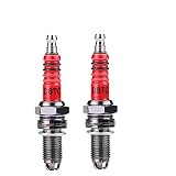  2 uds bujía, D8TC D8EA, DR8EA 125cc 150cc 200cc 250cc CG125 CF250 CH250 ATV GY6 Metal 76mm bujía de