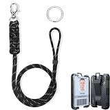 LIUGX ID Badge Holder with Lanyard, Paracord Braided Lanyard, Adjustable Length, Heavy Duty Neck Lan