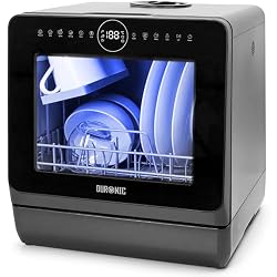 Duronic DW5 BK Table Top Dishwasher with 8 Programs, 950W…
