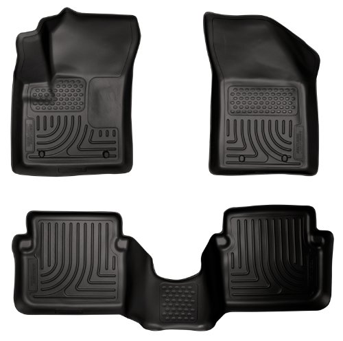 Husky Liners Weatherbeater Floor Mats | Fits 2011 - 2014 Chrysler 200 4-Door & Dodge Avenger | Front & 2nd Row, 4-pc Black - 98091