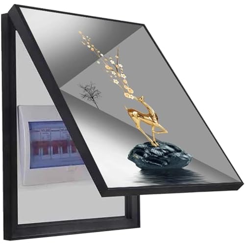 Obraz dekoracyjny na pokrywę skrzynki bezpiecznikowej, ukryty obraz na ścianę skrzynki licznika elektrycznego, pozioma rama do powieszenia obrazu do dekoracji wnętrz (średnica 30 x 40 cm)