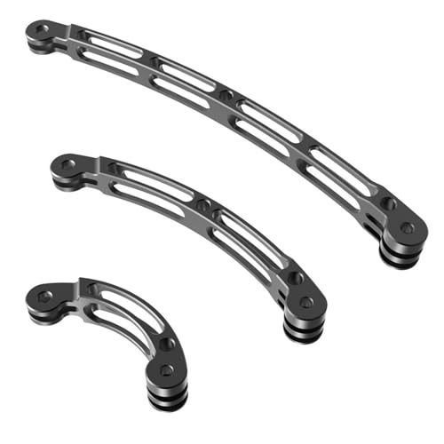 Varilla de extensión de aluminio para cascos de moto y ciclismo con soporte de cámara