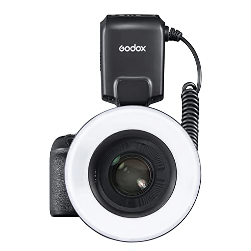 Godox Ml-150Ii Ml150Ii Macro Led Ring Flash Speedlite Gn12 0.1-2S Recycle Time 5800K±200K For Sony Canon Nikon Fuji Olympus Panasonic Dslr Cameras For Video Production, Animal And Plant Photography #TOP1