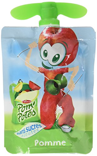 Pom'Potes Spécialités de Pomme Sans Sucres Ajoutés, 20 x 90g Cover