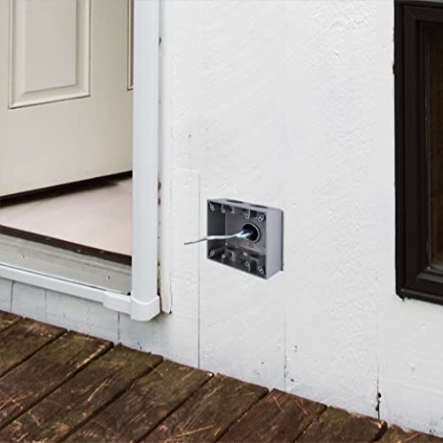 2-Gang Weatherproof Deep Box, Five 1 In. Threaded Outlets, Gray (5389-0) #TOP6