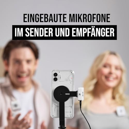 RØDE Système de microphone sans fil ME Dual Blanc + adaptateur manuel Interview GO + pare-vent en fourrure keepdrum – vue 5