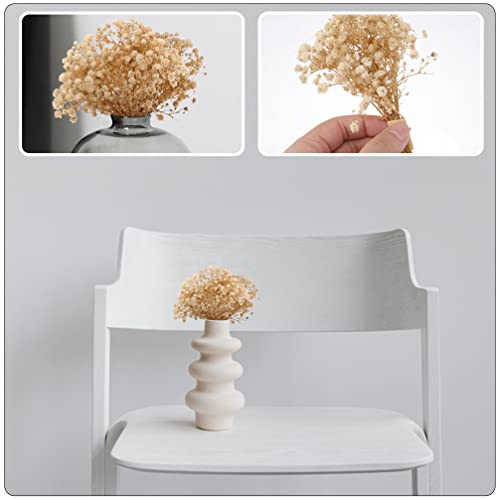 Ramo de flores secas gypsophila beige para boda decoración miniatura 6