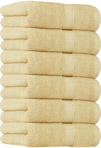 Utopia Towels Handtücher Set Baumwolle, 41x71 cm, 6er Pack, Beige – Ansicht 1
