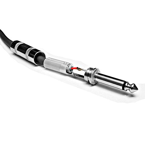 Seismic Audio - SASTSX-25White - 25 Foot White 1/4 Inch TS Patch Cables- 25' Professional Audio Unbalanced 1/4" Patch Cord - Thumbnail 3