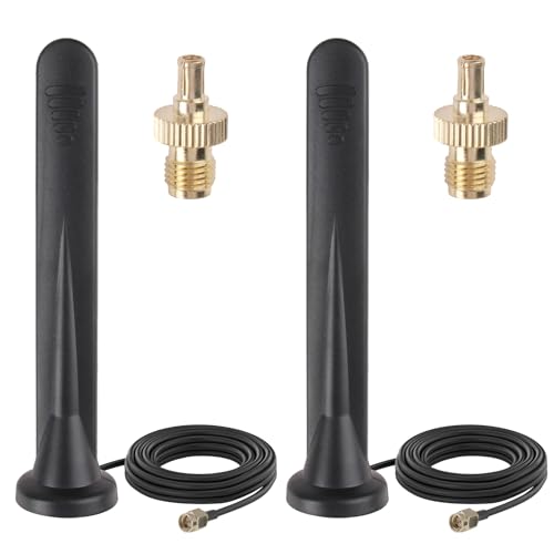 5G Antenna for Router,Outdoor WiFi LTE Antenna with Strong Magnetic Base,3m Cable 15DBi Omnidirectional with SMA TS9 Connector for Indoor Outdoor 3G/4G/5G/GSM/GPRS Router