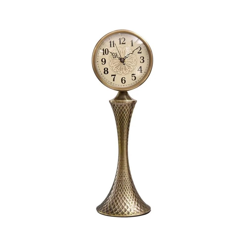B3F7M4R9J2 Table clock Luxury Table Clock Desktop Retro Office Desk Clocks For Living Room, Bedroom, Shelf Decoration