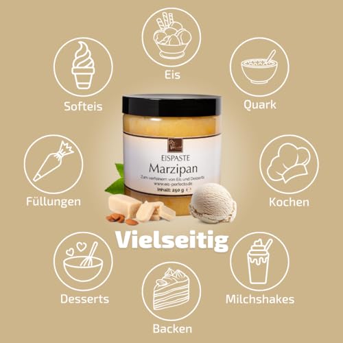 Marzipan-Eispaste für köstliches aromatisches Eis » Auch zum Verfeinern von leckerem Kuchen, Desserts, Getränke, Pralinen Torten und vielem mehr » Inhalt 250 g – Bild 5