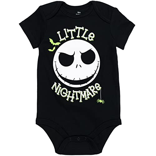 Disney Nightmare Before Christmas Sally Jack Skellington Baby Girls 5 Pack Bodysuits Newborn to Infant2