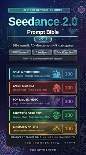 Seedance 2.0 Prompt Bible: 500 Cinematic AI Video Prompts
