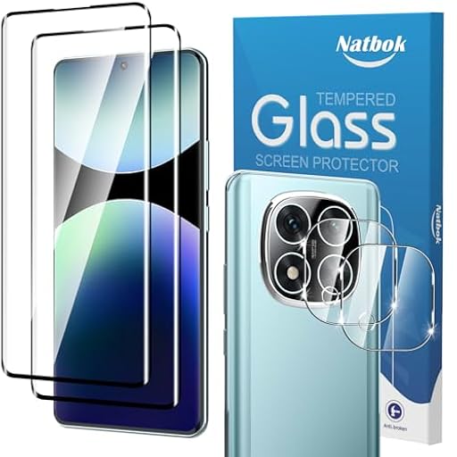 Natbok 2+2 Piezas 3D Protector de Pantalla para Xiaomi Redmi Note 14 Pro+ 5G, con Protección de Cámara,Cristal Templado,Dureza 9H,Sin Burbujas, Premium Vidrio Templado para Redmi Note 14 Pro Plus | Ya disponible en tu tienda friki favorita! En mundofriki.es!